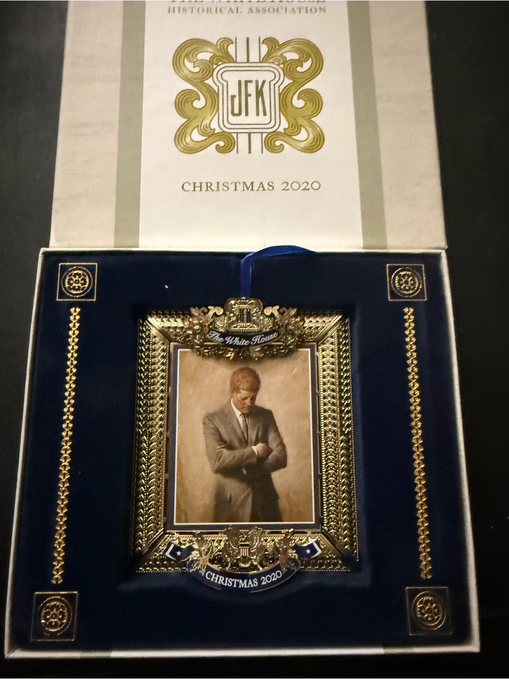 White House Historical Association 2020 JFK Christmas Ornament New in Box